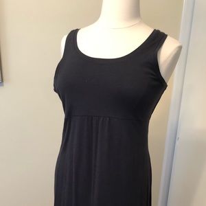 Classic black knit tank dress